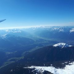 Flugwegposition um 15:22:13: Aufgenommen in der Nähe von Gemeinde Pfons, Österreich in 3366 Meter